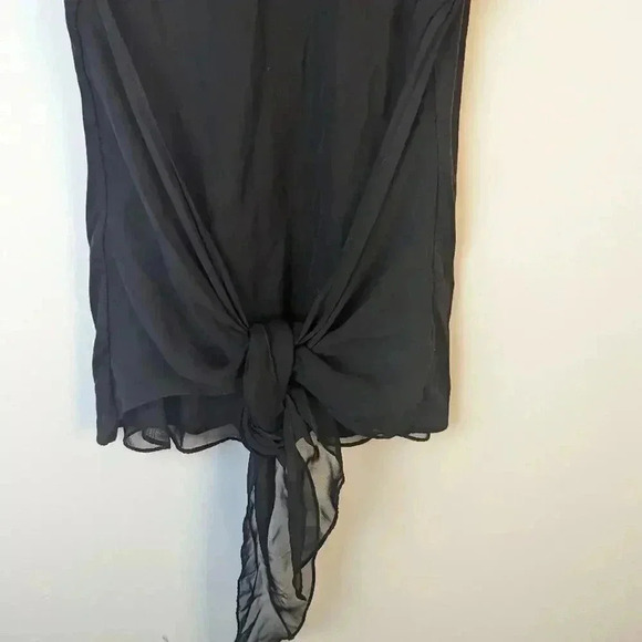 Simply Vera Vera Wang Black Wrap Top - Small - Picture 4 of 7